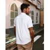 imagePJ PAUL JONES Mens Short Sleeve Button Down Shirts Casual Beach Summer Vacation ShirtsWhite