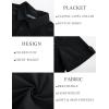 imagePJ PAUL JONES Mens Short Sleeve Button Down Shirts Lightweight Cotton Shirt Casual Summer Shirts for MenBlack