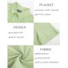 imagePJ PAUL JONES Mens Short Sleeve Button Down Shirts Lightweight Cotton Shirt Casual Summer Shirts for MenLightgreen