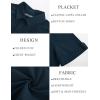 imagePJ PAUL JONES Mens Short Sleeve Button Down Shirts Lightweight Cotton Shirt Casual Summer Shirts for MenNavy Blue