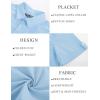 imagePJ PAUL JONES Mens Short Sleeve Button Down Shirts Lightweight Cotton Shirt Casual Summer Shirts for MenSkyblue