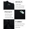 imagePJ PAUL JONES Mens Short Sleeve Button Down Shirts Untuckit Cuban Casual Shirt with Pocket for Summer BeachBlack