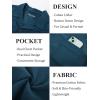 imagePJ PAUL JONES Mens Short Sleeve Button Down Shirts Untuckit Cuban Casual Shirt with Pocket for Summer BeachRoyal Blue