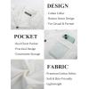 imagePJ PAUL JONES Mens Short Sleeve Button Down Shirts Untuckit Cuban Casual Shirt with Pocket for Summer BeachWhite