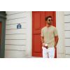imagePJ PAUL JONES Mens TShirts Henley Short Sleeve Shirt Casual Textured Knit TShirtApricot