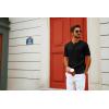 imagePJ PAUL JONES Mens TShirts Henley Short Sleeve Shirt Casual Textured Knit TShirtBlack