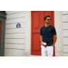 imagePJ PAUL JONES Mens TShirts Henley Short Sleeve Shirt Casual Textured Knit TShirtNavy Blue