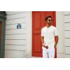 imagePJ PAUL JONES Mens TShirts Henley Short Sleeve Shirt Casual Textured Knit TShirtWhite