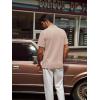 imagePJ PAUL JONES Mens Casual Knit Polor Shirt Short Sleeve Collared ShirtApricot