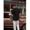 imagePJ PAUL JONES Mens Casual Knit Polor Shirt Short Sleeve Collared ShirtBlack
