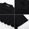 imagePJ PAUL JONES Mens Casual Knit Polor Shirt Short Sleeve Collared ShirtBlack