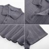 imagePJ PAUL JONES Mens Casual Knit Polor Shirt Short Sleeve Collared ShirtDeep Grey