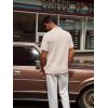 imagePJ PAUL JONES Mens Casual Knit Polor Shirt Short Sleeve Collared ShirtLight Apricot