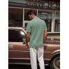 imagePJ PAUL JONES Mens Casual Knit Polor Shirt Short Sleeve Collared ShirtLight Green