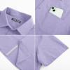 imagePJ PAUL JONES Mens Casual Shirts Short Sleeve Button Down Shirts Summer WrinkleFree Shirts with PocketPurple