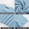 imagePJ PAUL JONES Mens Polo Shirts Short Sleeve V Neck Knit Textured Polo Casual Knitted Golf ShirtLight Blue