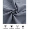 imagePJ PAUL JONES Mens Button Down Shirt Short Sleeve Casual Shirt Wrinkle Free Dress Shirt Summer Beach ShirtBlue Grey