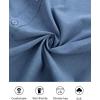 imagePJ PAUL JONES Mens Button Down Shirt Short Sleeve Casual Shirt Wrinkle Free Dress Shirt Summer Beach ShirtDenim Blue