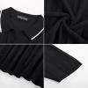 imagePJ PAUL JONES Mens V Neck Polo Shirt Textured Knit Slim Fit Golf TShirtsBlack
