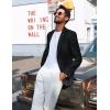 imagePJ PAUL JONES Mens Blazer Casual Sport Coat Slim Fit Lightweight Two Button Suit Blazer JacketBlack