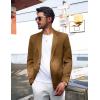 imagePJ PAUL JONES Mens Blazer Casual Sport Coat Slim Fit Lightweight Two Button Suit Blazer JacketCoffee
