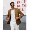 imagePJ PAUL JONES Mens Blazer Casual Sport Coat Slim Fit Lightweight Two Button Suit Blazer JacketCoffee