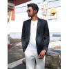 imagePJ PAUL JONES Mens Blazer Casual Sport Coat Slim Fit Lightweight Two Button Suit Blazer JacketDark Blue