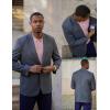 imagePJ PAUL JONES Mens Blazer Casual Sport Coat Slim Fit Lightweight Two Button Suit Blazer JacketGrey