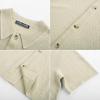 imagePJ PAUL JONES Mens Knit Polo Shirt Short Sleeve Button Down Shirt Vintage Summer Beach ShirtsApricot
