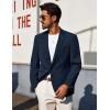 imagePJ PAUL JONES Mens Linen Casual Blazer Sport Coats Lightweight One Button Suit Jacket for SummerNavy
