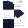 imagePJ PAUL JONES Mens Summer Knit Shirts Casual Short Sleeve Shirts Fashion Button Down ShirtsBlue