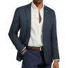 imagePJ PAUL JONES Mens Blazer Casual Sport Coat Slim Fit Lightweight Two Button Suit Blazer JacketDark Blue
