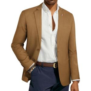 imagePJ PAUL JONES Mens Blazer Casual Sport Coat Slim Fit Lightweight Two Button Suit Blazer JacketCoffee