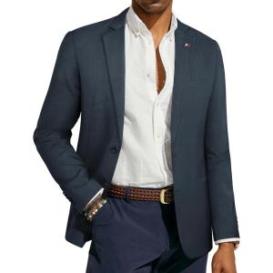 imagePJ PAUL JONES Mens Blazer Casual Sport Coat Slim Fit Lightweight Two Button Suit Blazer JacketDark Blue