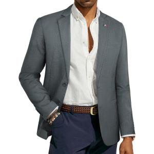 imagePJ PAUL JONES Mens Blazer Casual Sport Coat Slim Fit Lightweight Two Button Suit Blazer JacketGrey