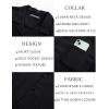 imagePJ PAUL JONES Men Casual Shirt Short Sleeve Summer Shirt Fashion Texture Button Down ShirtBlack