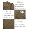 imagePJ PAUL JONES Men Casual Shirt Short Sleeve Summer Shirt Fashion Texture Button Down ShirtCoffee