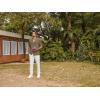 imagePJ PAUL JONES Men Casual Shirt Short Sleeve Summer Shirt Fashion Texture Button Down ShirtCoffee