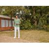 imagePJ PAUL JONES Men Casual Shirt Short Sleeve Summer Shirt Fashion Texture Button Down ShirtGreen