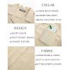 imagePJ PAUL JONES Men Casual Shirt Short Sleeve Summer Shirt Fashion Texture Button Down ShirtKhapricot