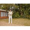 imagePJ PAUL JONES Men Casual Shirt Short Sleeve Summer Shirt Fashion Texture Button Down ShirtKhapricot