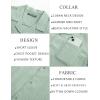 imagePJ PAUL JONES Men Casual Shirt Short Sleeve Summer Shirt Fashion Texture Button Down ShirtLight Green