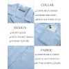 imagePJ PAUL JONES Men Casual Shirt Short Sleeve Summer Shirt Fashion Texture Button Down ShirtSky Blue
