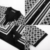imagePJ PAUL JONES Mens 70S Shirts Vintage Shirts Button Down Cuban Collar Knitted Polo ShirtBlack