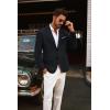 imagePJ PAUL JONES Mens Blazer Jackets Lightweight Casual Suits Stylish Sport Jacket for MenBlack