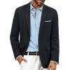 imagePJ PAUL JONES Mens Blazer Jackets Lightweight Casual Suits Stylish Sport Jacket for MenBlack