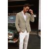 imagePJ PAUL JONES Mens Blazer Jackets Lightweight Casual Suits Stylish Sport Jacket for MenKhaki