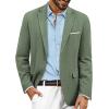 imagePJ PAUL JONES Mens Blazer Jackets Lightweight Casual Suits Stylish Sport Jacket for MenLight Green