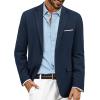 imagePJ PAUL JONES Mens Blazer Jackets Lightweight Casual Suits Stylish Sport Jacket for MenNavy Blue