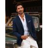 imagePJ PAUL JONES Mens Blazer Jackets Lightweight Casual Suits Stylish Sport Jacket for MenNavy Blue